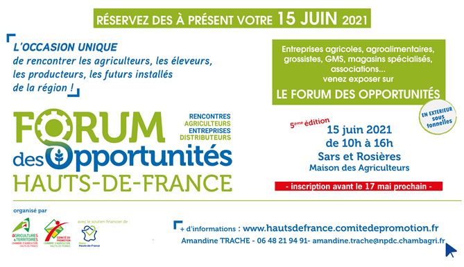 ðŸ“… 15 juin |  Forum des OpportunitÃ©s Hauts-de-France